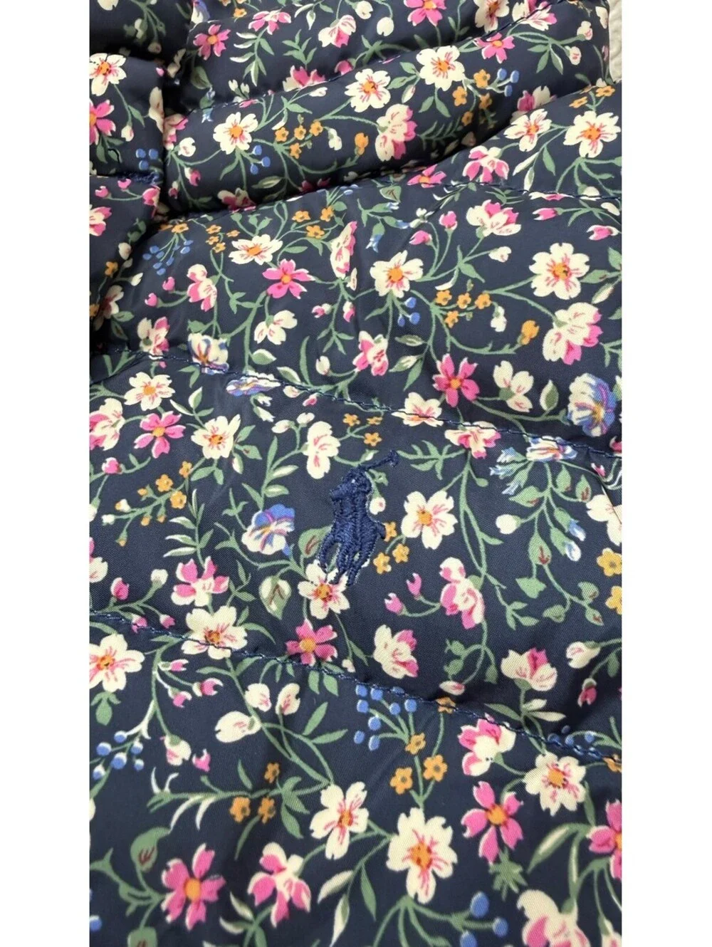 Polo Ralph Lauren Girls' Floral Puffer Jacket Size 5
